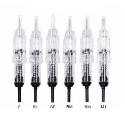 10pcs Sterilized Tattoo Cartridge Needle 1RL 2R 3RL 5RL 7RL 9RL Permanent Makeup Machine Needle Microblading