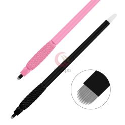 0 15mm 18U Disposable Microblading Pen Semi Permanent Makeup Eyebrow Tattoo Pen with good effect for