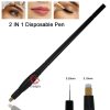 Professional 2 in 1 Disposable Microblading Pen with 18U 5R blade for feather Brows Semi Permanent