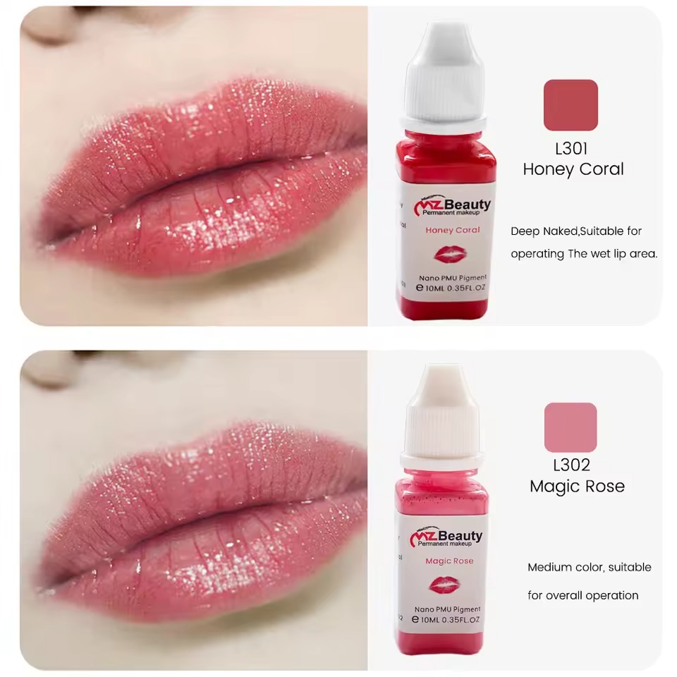 Nano PMU Lip Blush Tattoo Permanent Makeup Pigment 10ml Nano PMU Lip Blush Tattoo Permanent Makeup Pigment 10ml